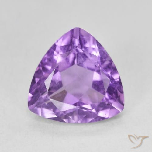 2.99ct Natürlicher Tiefes Irisviolett Amethyst, Trillion, VVS