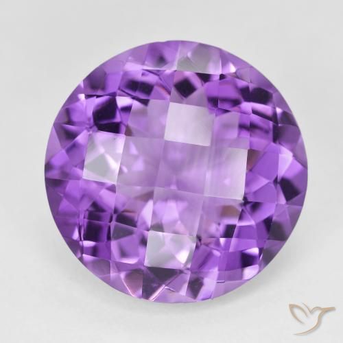17.29ct Natürlicher Rosaig-violett Amethyst, Runden, VVS
