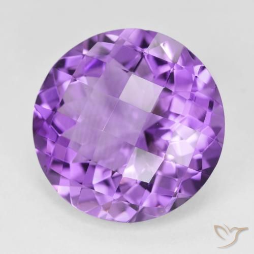 9,17 ctw natürlicher Rosaig-violett Amethyst, Runden, VVS