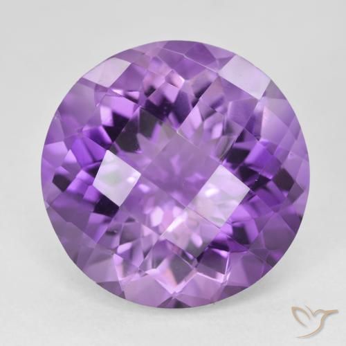 19.39ct Natürlicher tiefviolett Amethyst, Runden, VVS