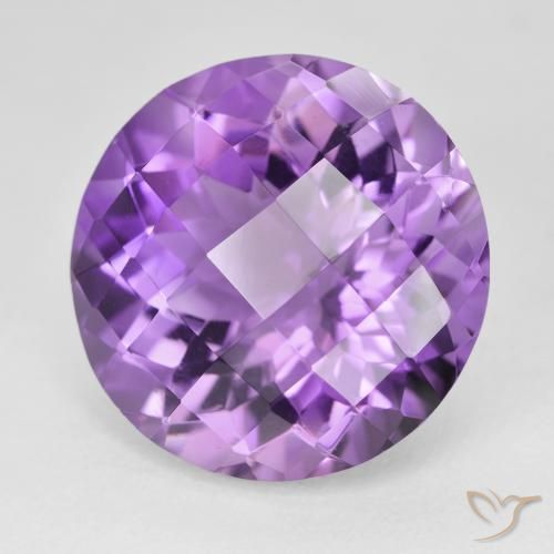 9,17 ctw natürlicher tiefviolett Amethyst, Runden, VVS