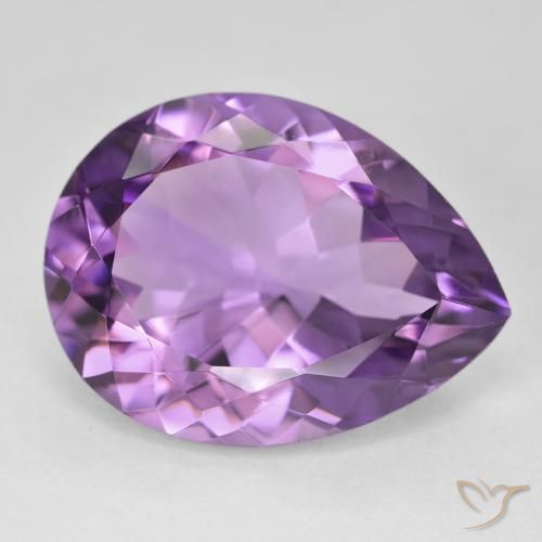 9,17 ctw natürlicher Hell-Mittelviolett Amethyst, Birnenform, VVS