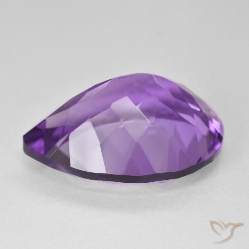 9,17 ctw natürlicher Lilaisch-violett Amethyst, Birnenform, VVS