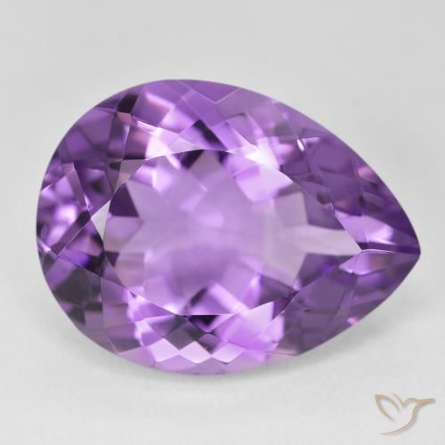 9,17 ctw natürlicher Lilaisch-violett Amethyst, Birnenform, VVS