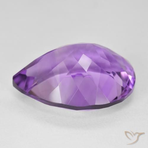 9,17 ctw natürlicher Lilaisch-violett Amethyst, Birnenform, VVS