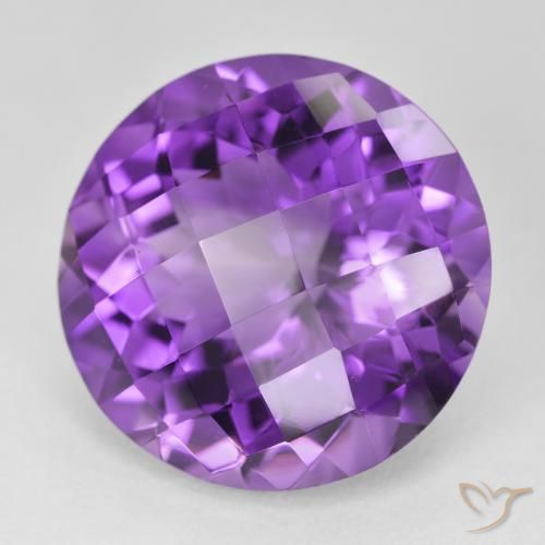 9,17 ctw natürlicher Medium Dark-Violet Amethyst, Runden, VVS