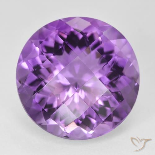 18.76ct Natürlicher Mittelviolettes Violett Amethyst, Runden, VVS