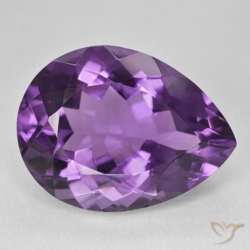 9,17 ctw natürlicher Mittelviolett Amethyst, Birnenform, VVS