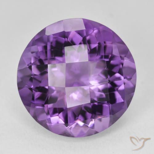 18.58ct Natürlicher Mittel Violett-Rosa Amethyst, Runden, VVS