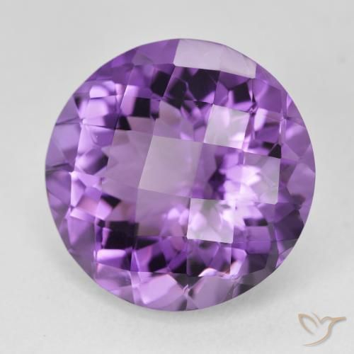 9,17 ctw natürlicher Mittel Violett-Rosa Amethyst, Runden, VVS