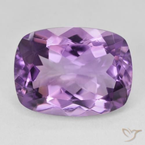 18.33ct Natürlicher Medium Light Purplish-Violet Amethyst, Kissen, VVS