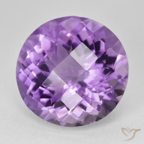 9,17 ctw natürlicher Hell-Mittelviolett Amethyst, Runden, VVS
