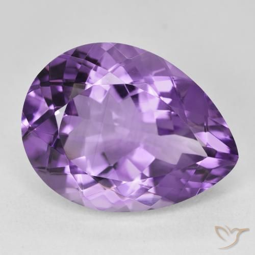 9,17 ctw natürlicher Intensives Violett Amethyst, Birnenform, VVS