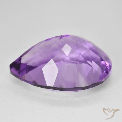 9,17 ctw natürlicher Intensives Violett Amethyst, Birnenform, VVS