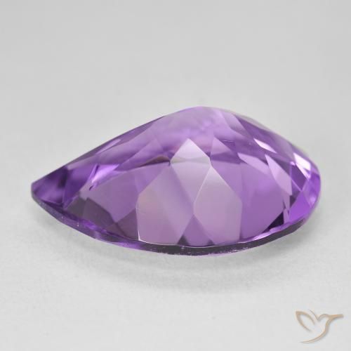 9,17 ctw natürlicher Mittelviolett Amethyst, Birnenform, VVS