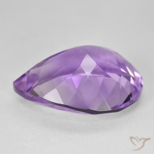 9,17 ctw natürlicher Mittelviolett Amethyst, Birnenform, VVS