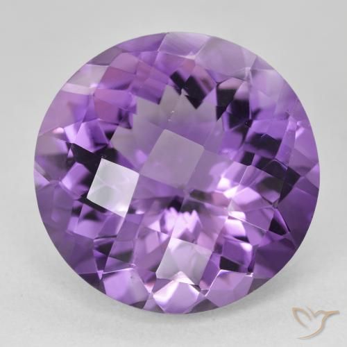 18.08ct Natürlicher Intensives Violett Amethyst, Runden, VVS