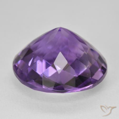 9,17 ctw natürlicher Intensives Violett Amethyst, Runden, VVS