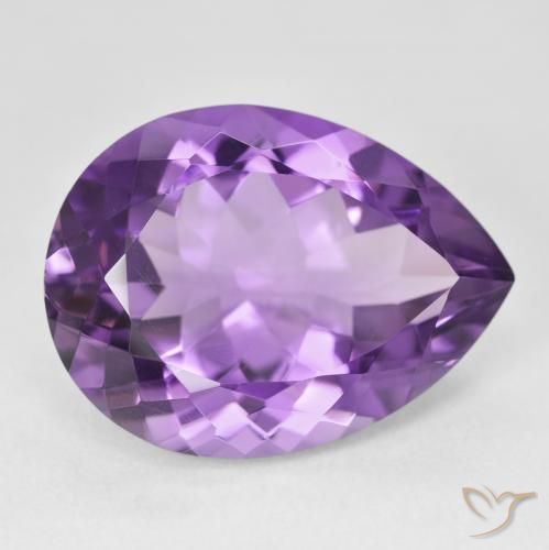 9,17 ctw natürlicher Intensives Violett Amethyst, Birnenform, VVS