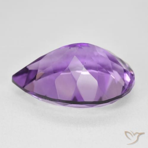 9,17 ctw natürlicher Intensives Violett Amethyst, Birnenform, VVS