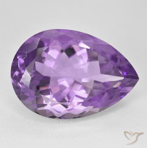 9,17 ctw natürlicher Lebhaftes Violett Amethyst, Birnenform, VVS