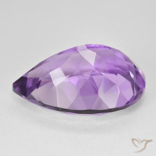 9,17 ctw natürlicher Lebhaftes Violett Amethyst, Birnenform, VVS