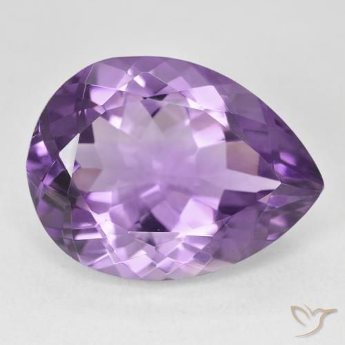 9,17 ctw natürlicher Lebhaftes Violett Amethyst, Birnenform, VVS-VS
