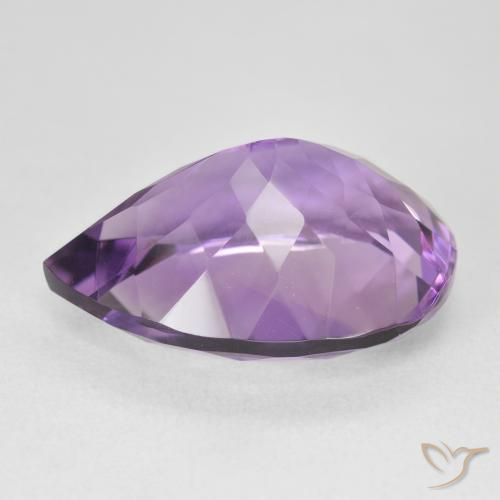 9,17 ctw natürlicher Lebhaftes Violett Amethyst, Birnenform, VVS-VS
