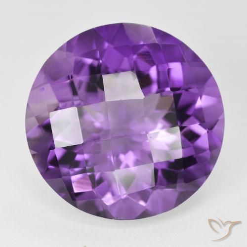 18.89ct Natürlicher Lebhaftes Violett Amethyst, Runden, VVS