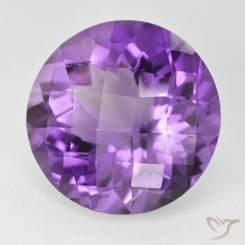 9,17 ctw natürlicher Lebhaftes Violett Amethyst, Runden, VVS