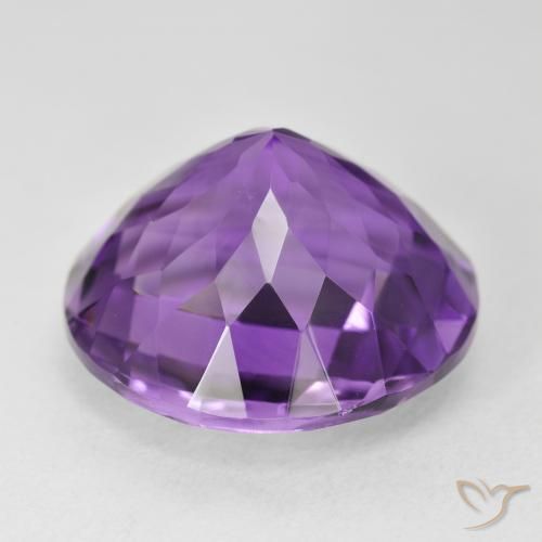 9,17 ctw natürlicher Lebhaftes Violett Amethyst, Runden, VVS