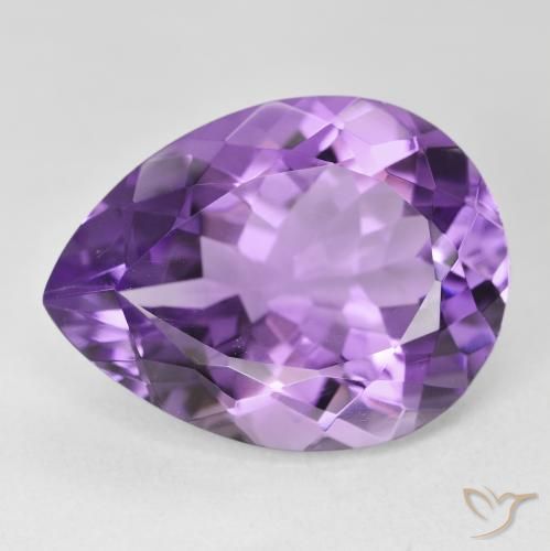 17.62ct Natürlicher Intensives Violett Amethyst, Birnenform, VVS