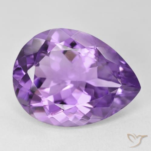 9,17 ctw natürlicher Intensives Violett Amethyst, Birnenform, VVS