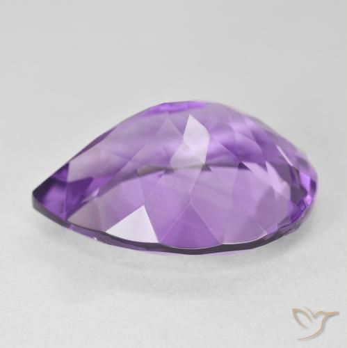 9,17 ctw natürlicher Intensives Violett Amethyst, Birnenform, VVS