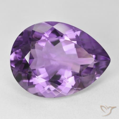 9,17 ctw natürlicher Mittelviolett Amethyst, Birnenform, VVS