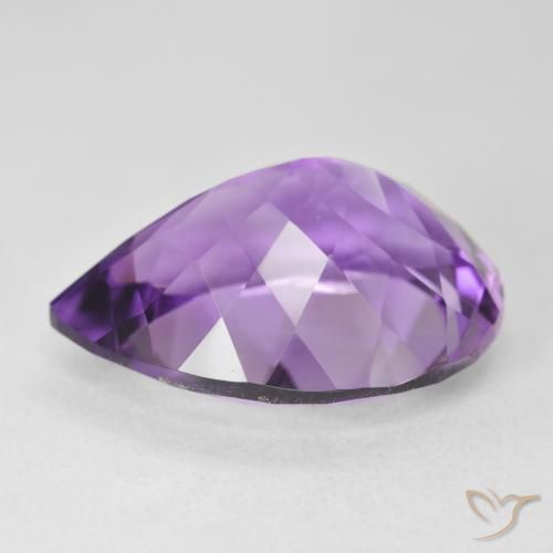 9,17 ctw natürlicher Mittelviolett Amethyst, Birnenform, VVS