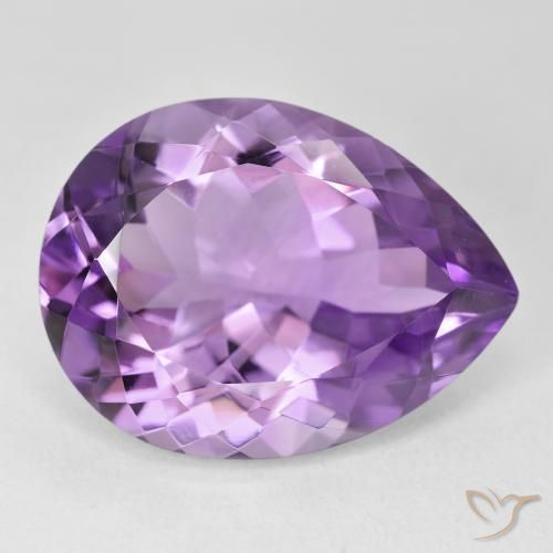 9,17 ctw natürlicher Lilaisch-violett Amethyst, Birnenform, VVS