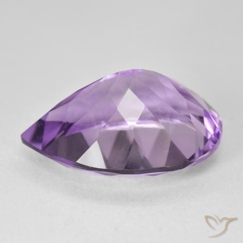 9,17 ctw natürlicher Lilaisch-violett Amethyst, Birnenform, VVS