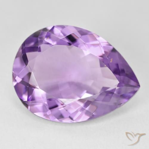 9,17 ctw natürlicher Mittelviolettes Violett Amethyst, Birnenform, VVS