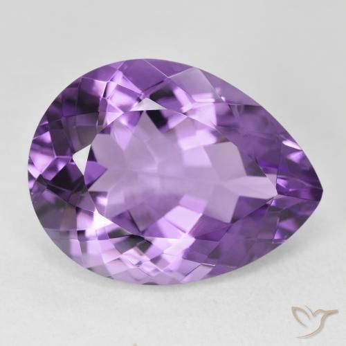 9,17 ctw natürlicher Intensives Violett Amethyst, Birnenform, VVS