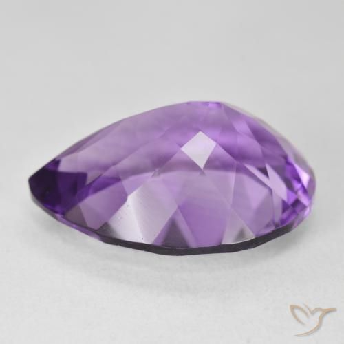 9,17 ctw natürlicher Intensives Violett Amethyst, Birnenform, VVS