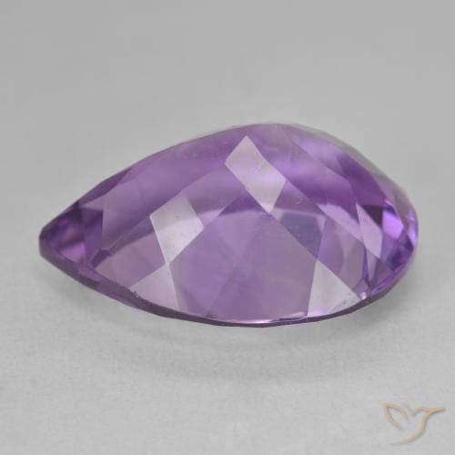 9,17 ctw natürlicher Mittelviolett Amethyst, Birnenform, VVS-VS
