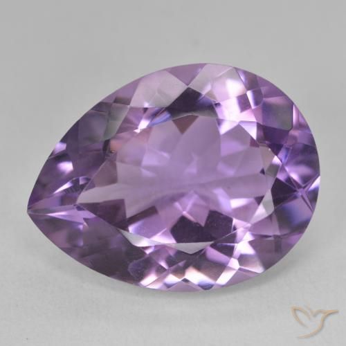 17.70ct Natürlicher Mittelviolett Amethyst, Birnenform, VVS-VS
