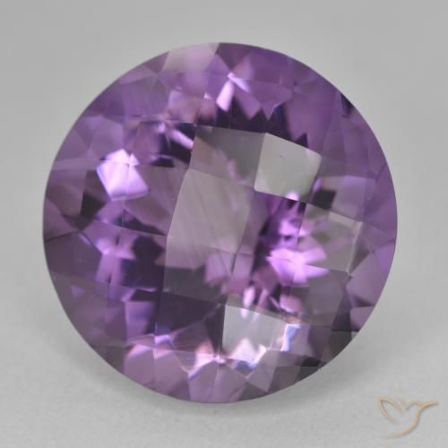 9,17 ctw natürlicher Mittelviolett Amethyst, Runden, VVS-VS