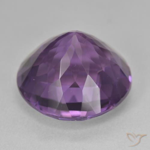 9,17 ctw natürlicher Mittelviolett Amethyst, Runden, VVS-VS