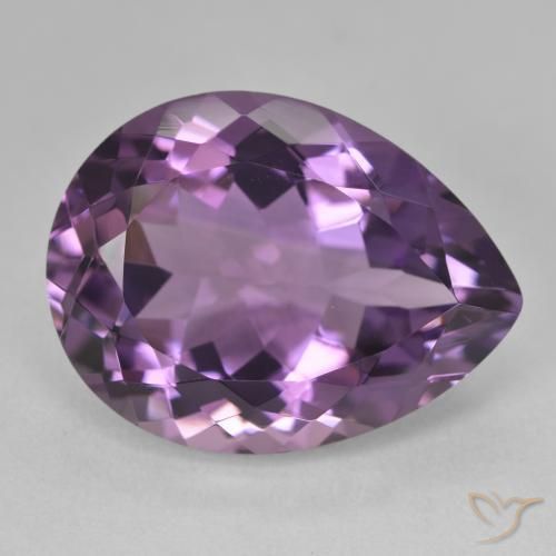 9,17 ctw natürlicher Mittelviolett Amethyst, Birnenform, VVS