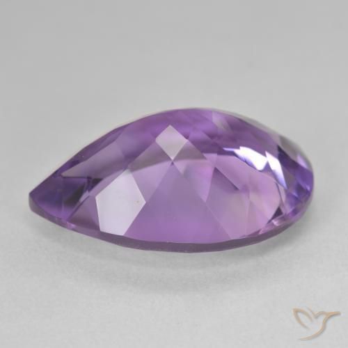 9,17 ctw natürlicher Mittelviolett Amethyst, Birnenform, VVS-VS