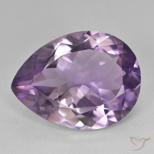 16.78ct Natürlicher Mittelviolett Amethyst, Birnenform, VVS