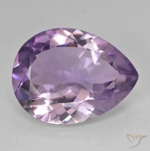 9,17 ctw natürlicher Mittelviolett Amethyst, Birnenform, VVS