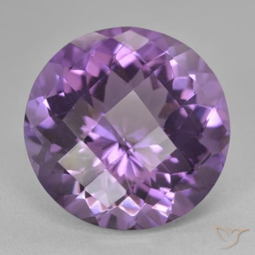 18.88ct Natürlicher Mittelviolett Amethyst, Runden, VVS